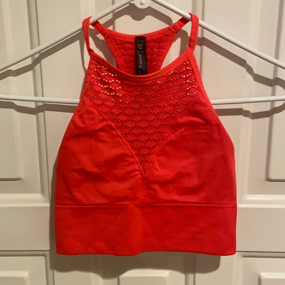 Betsy Johnson Performance High Neck Crop Top XS